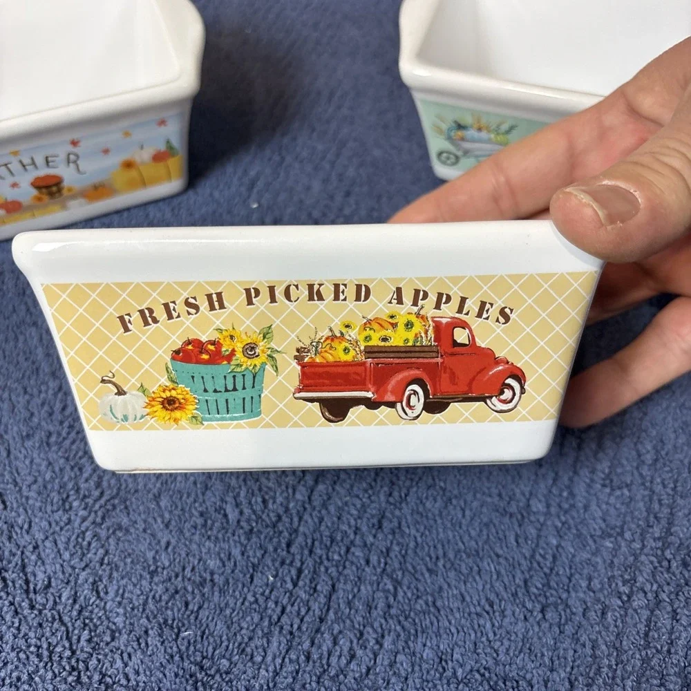 Royal Norfolk Harvest‎ Mini Bread Loaf Pans Holidays Fall Gathering Set Of 4